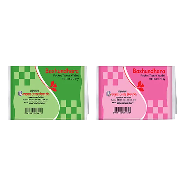 Bashundhara Pocket Tissue Wallet (10 Pcs x 2-Ply)